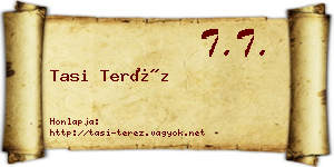Tasi Teréz névjegykártya