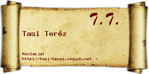 Tasi Teréz névjegykártya